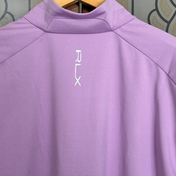 Polo Ralph Lauren RLX Quarter Zip PullOver Stretch Jersey Knit Sweatshirt Size L - Picture 8 of 13